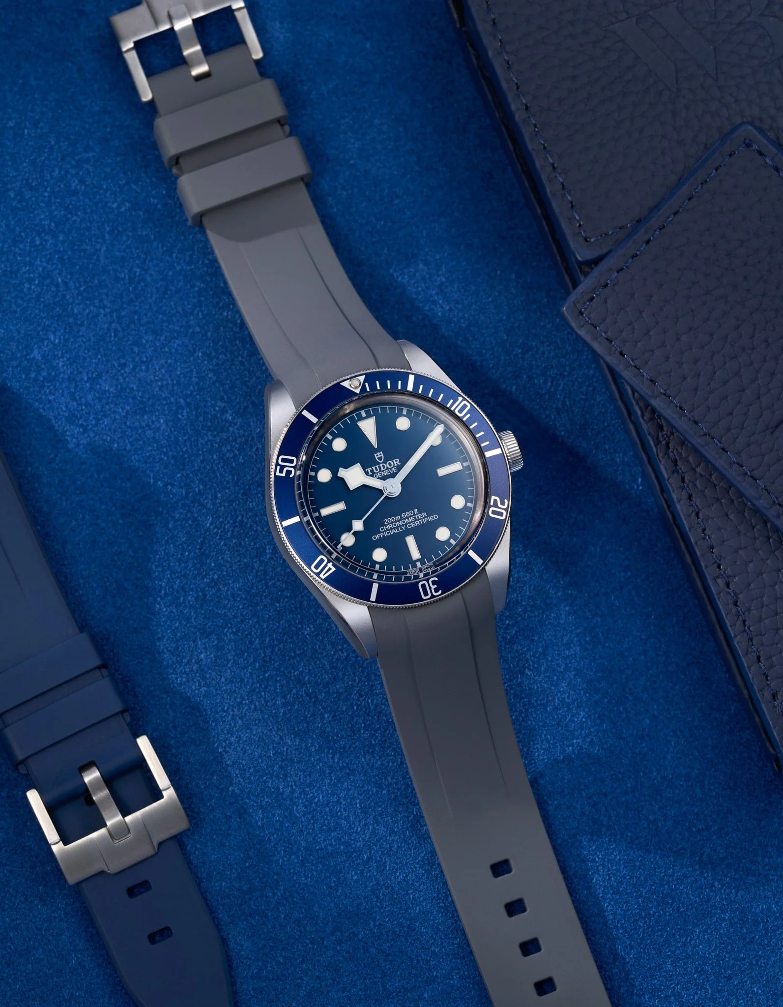 Rubber Strap for Tudor Black Bay 58 Navy Blue - Image 27
