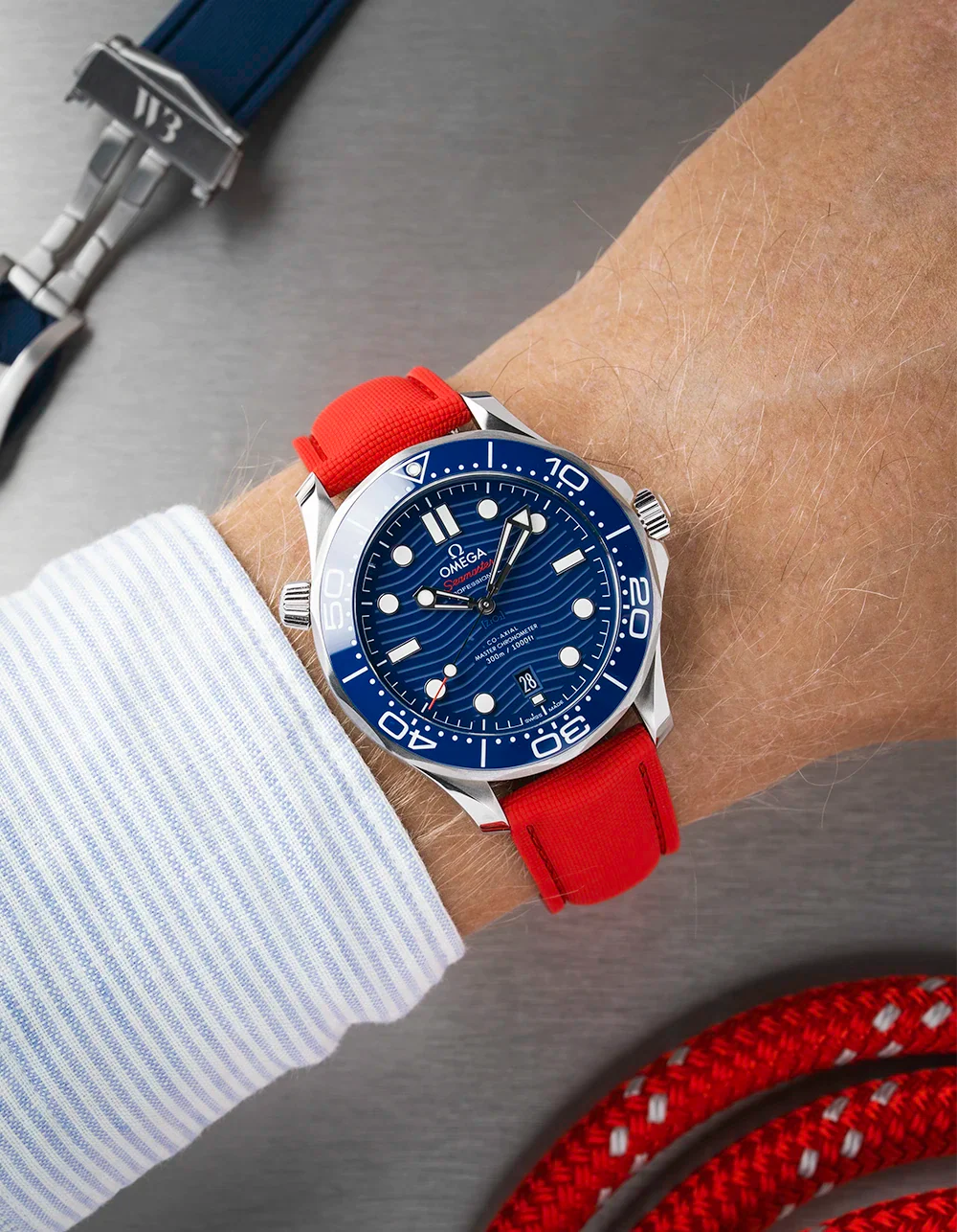 Sailcloth FKM Rubber Strap With Deployant Clasp 18mm-22mm - Image 19