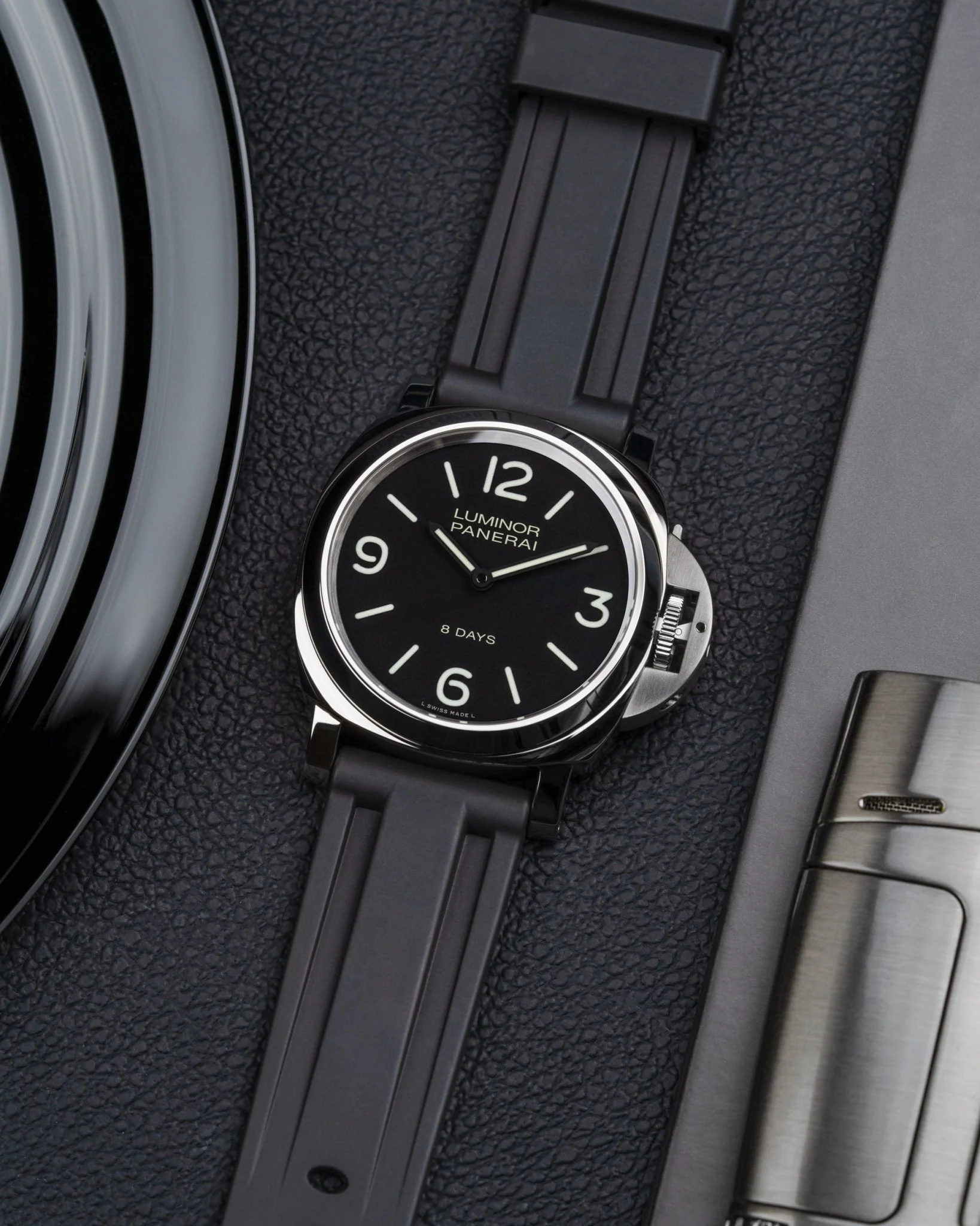 Black Universal FKM Rubber Strap 20mm-24mm - Image 8