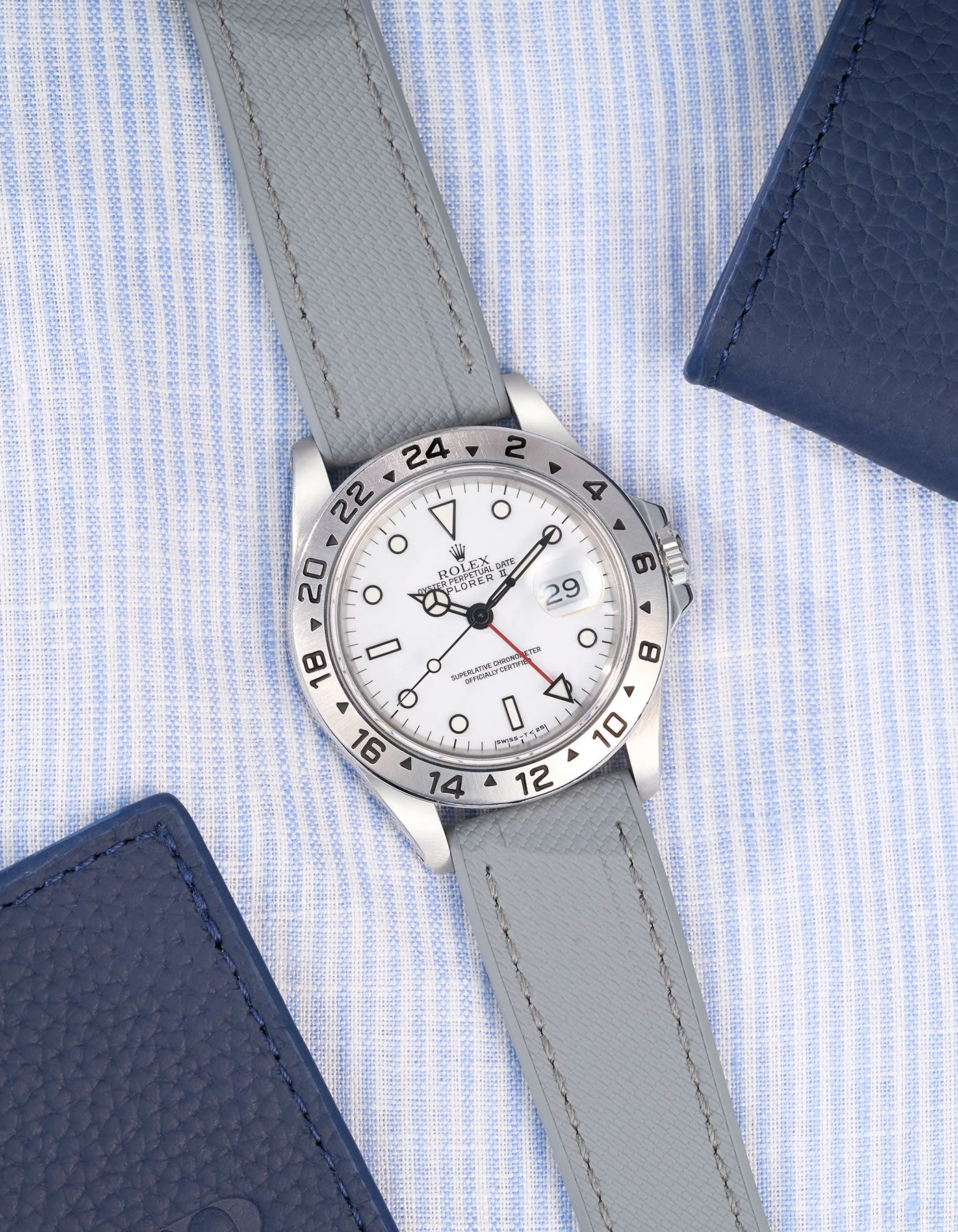 Straight End Vertech FKM Strap - 20mm Grey - Image 3