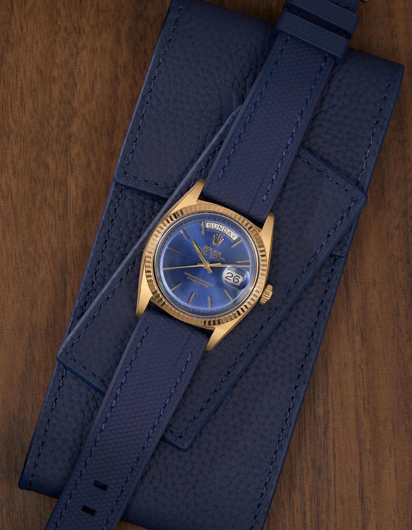 Straight End Vertech FKM Strap - 20mm Navy Blue - Image 4