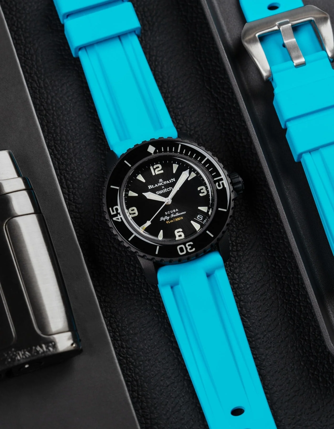 Turquoise Universal FKM Rubber Strap 20mm-24mm - Image 3