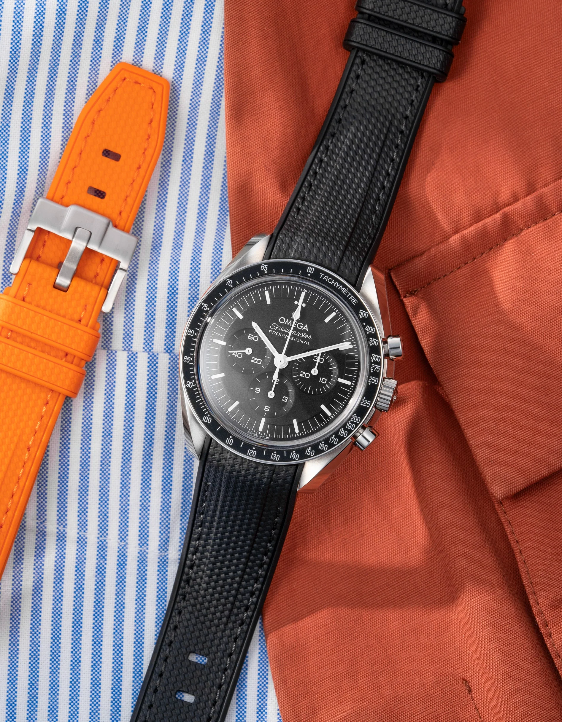 Vertech Rubber Strap for Omega Speedmaster - Image 3