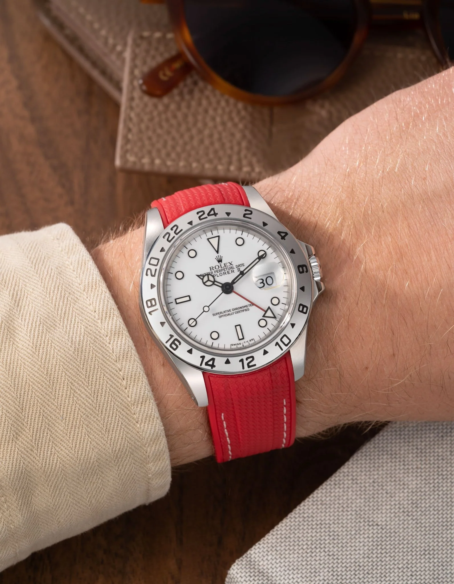 Vertech Rubber Strap for Rolex Explorer II 16570 - Image 10