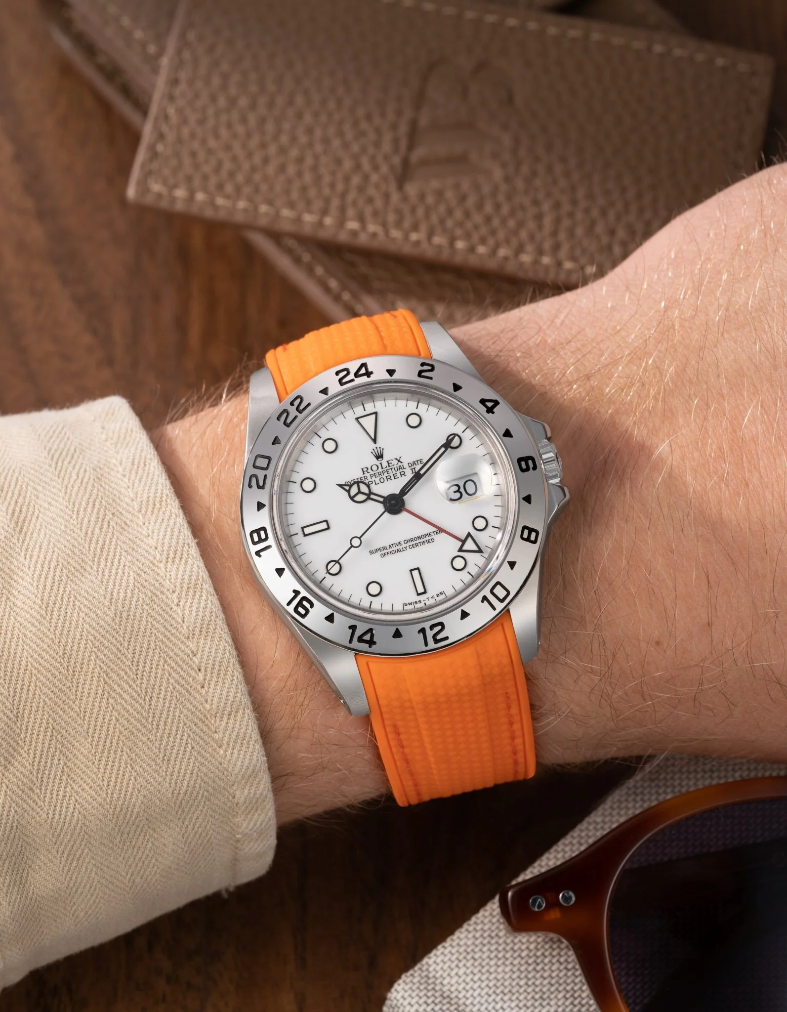 Vertech Rubber Strap for Rolex Explorer II 16570 - Image 13