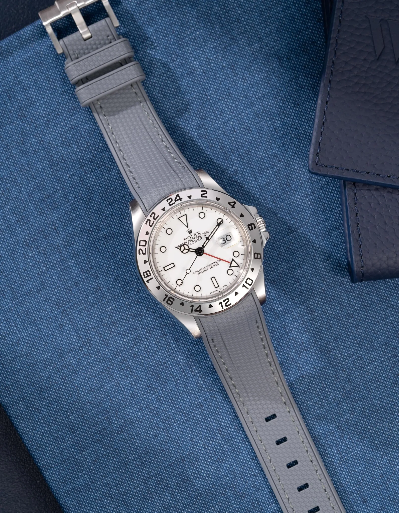 Vertech Rubber Strap for Rolex Explorer II 16570 - Image 27