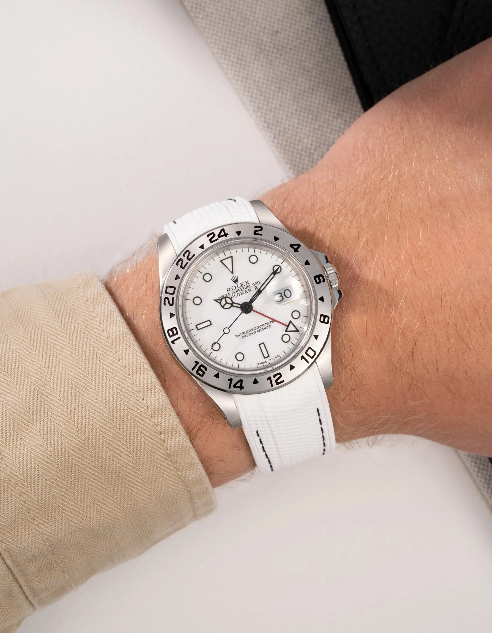 Vertech Rubber Strap for Rolex Explorer II 16570 - Image 30