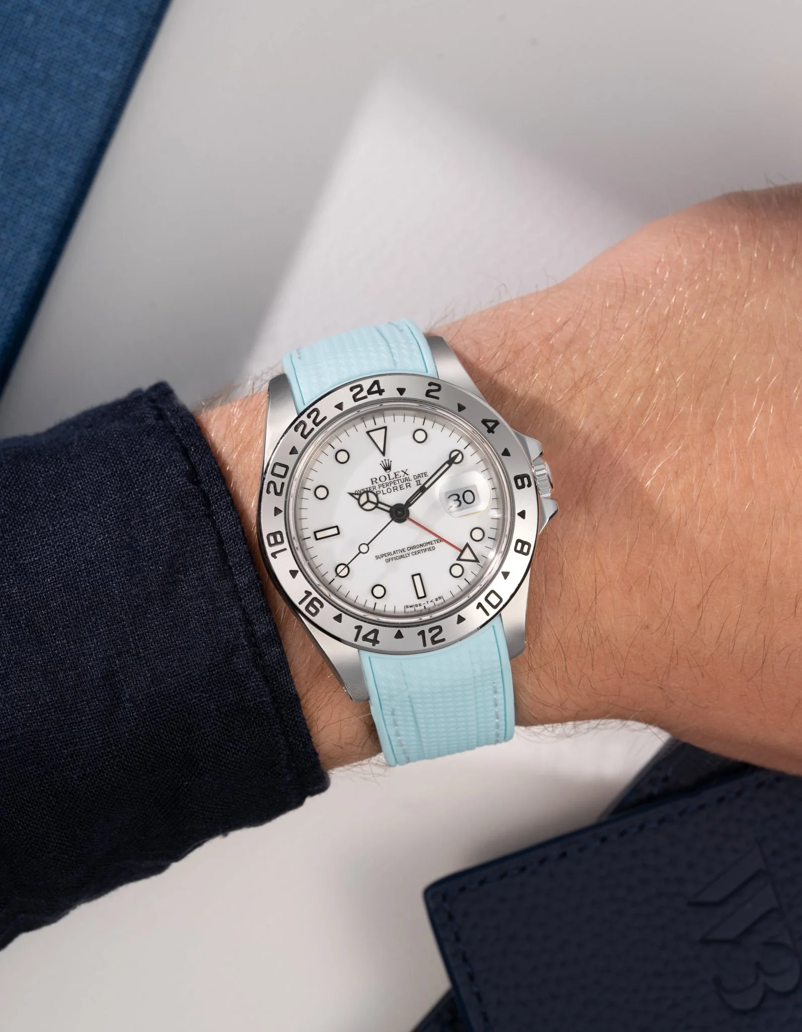 Vertech Rubber Strap for Rolex Explorer II 16570 - Image 33