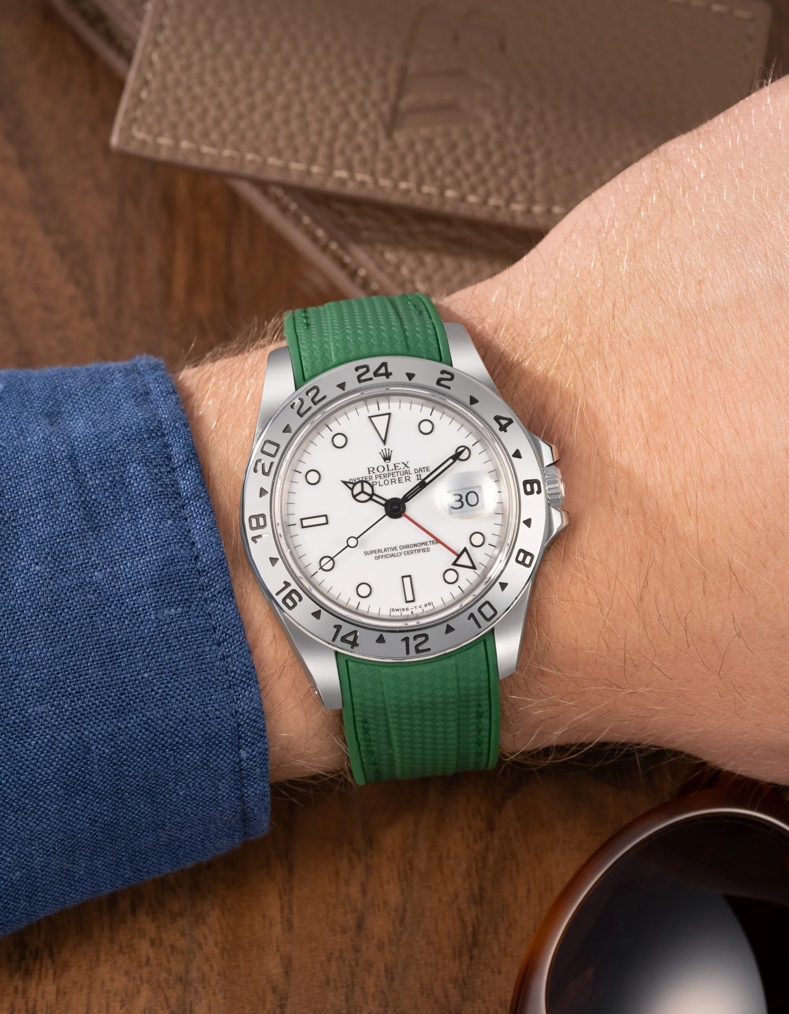 Vertech Rubber Strap for Rolex Explorer II 16570 - Image 7