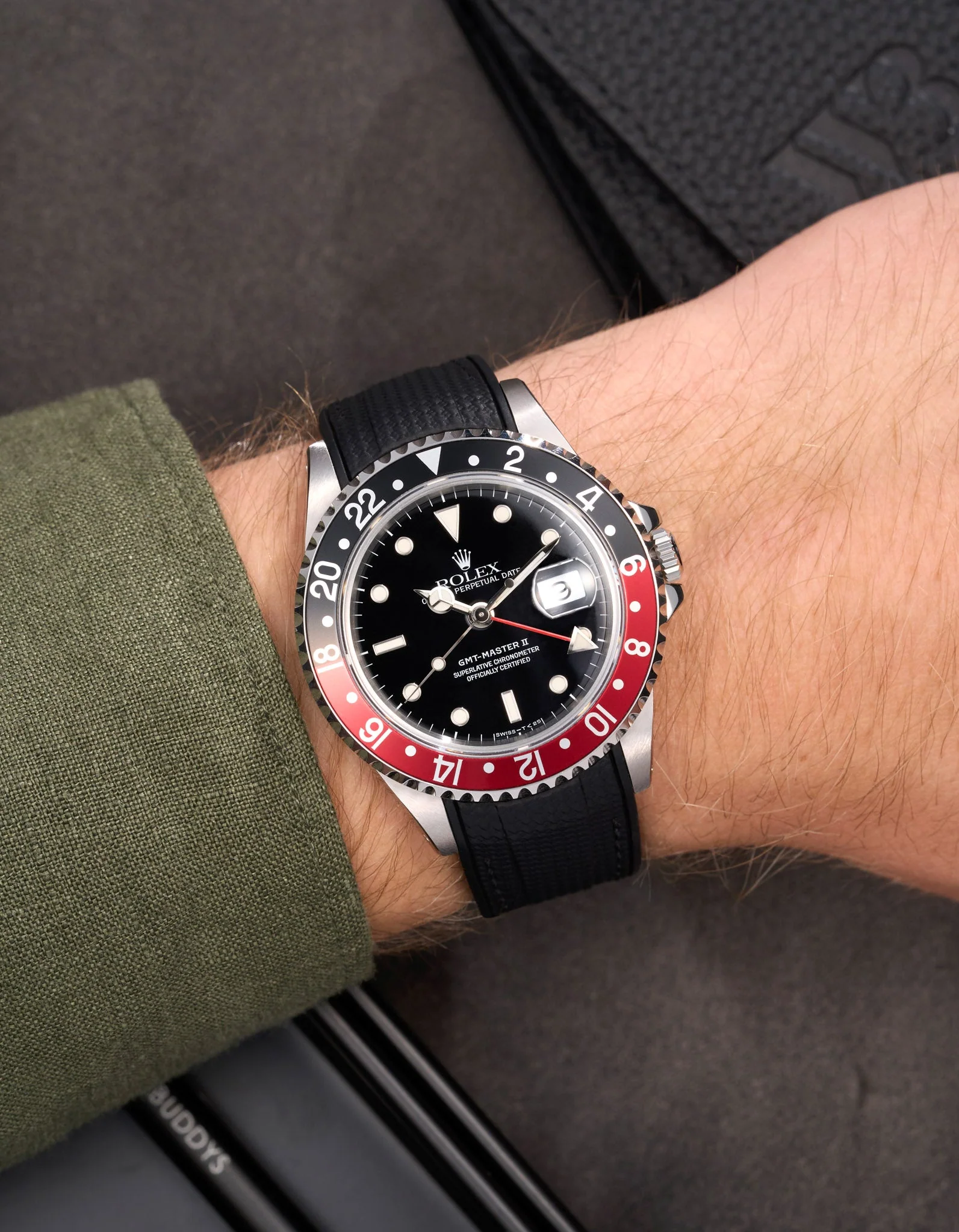 Vertech Rubber Strap for Rolex GMT Master II 16710 Coke - Image 10