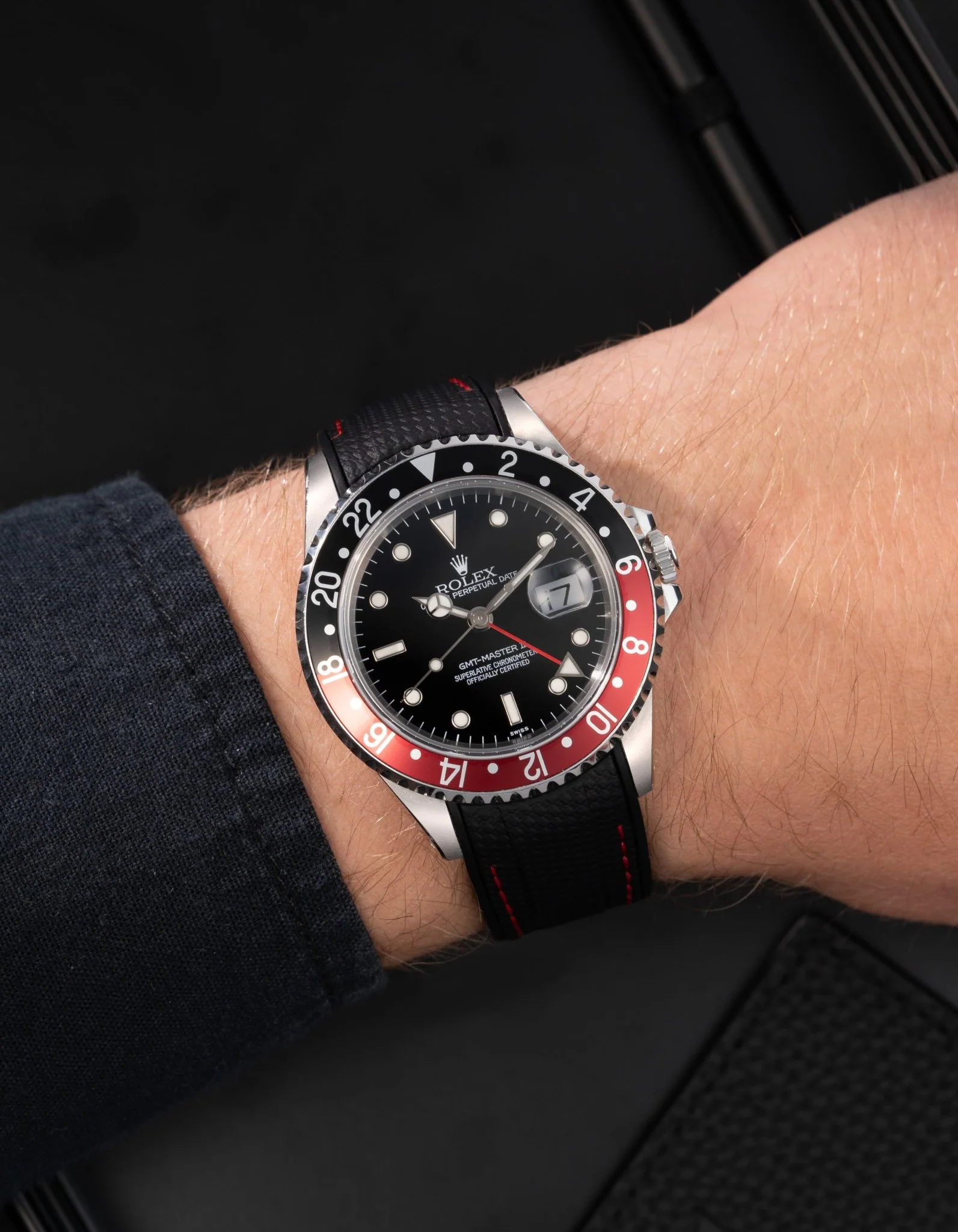 Vertech Rubber Strap for Rolex GMT Master II 16710 Coke - Image 6