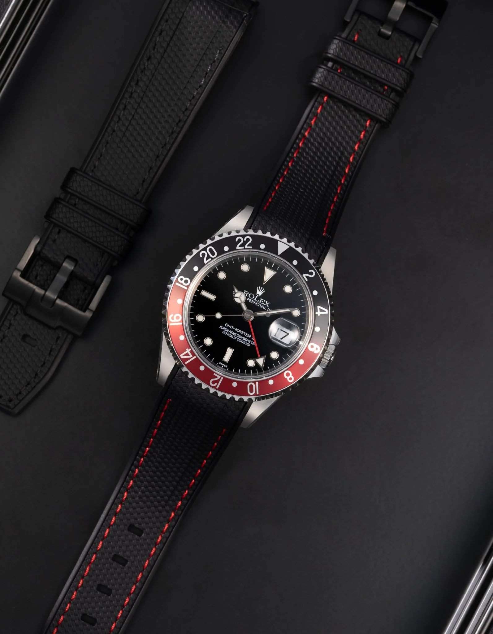 Vertech Rubber Strap for Rolex GMT Master II 16710 Coke - Image 7