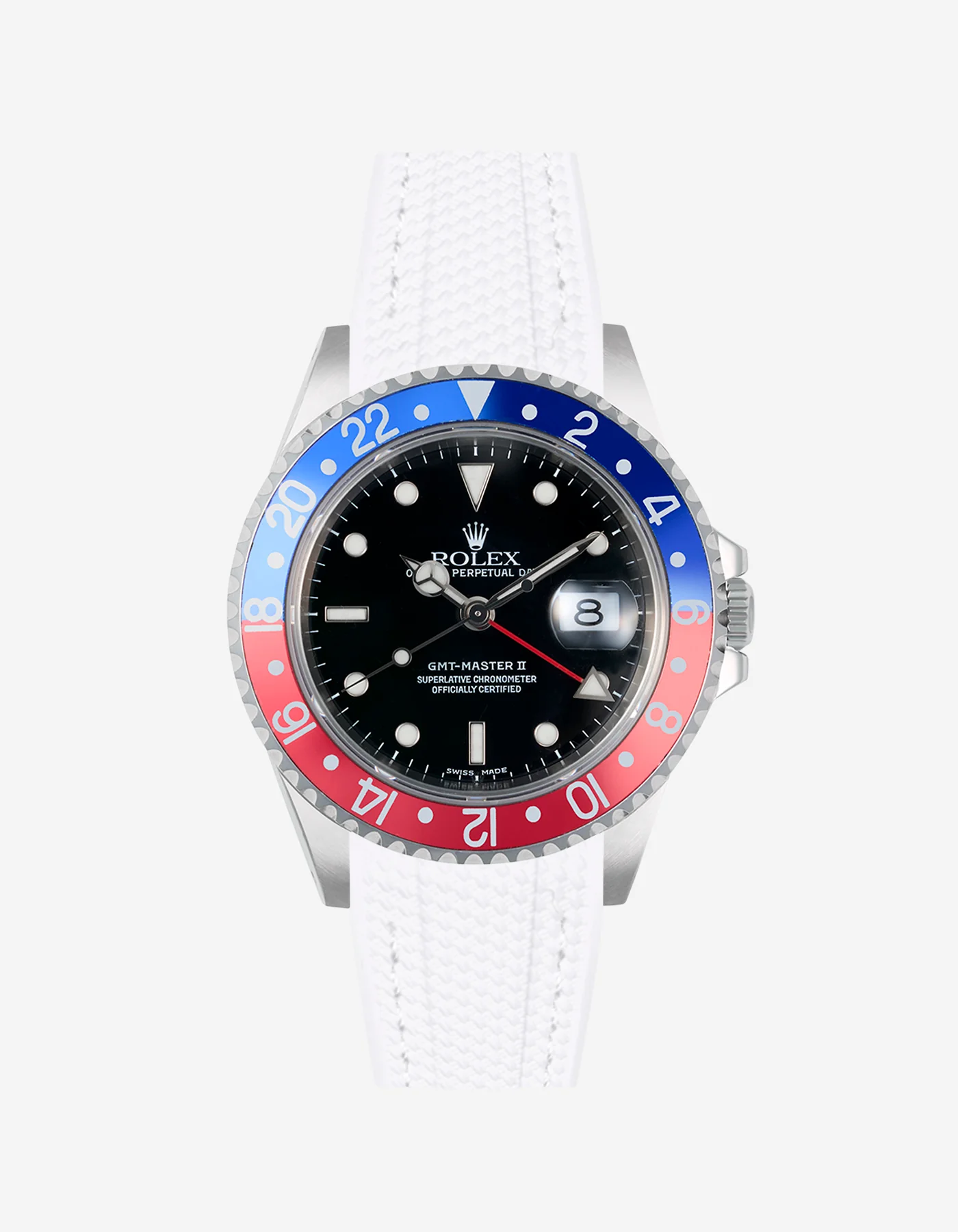 Vertech Rubber Strap for Rolex GMT Master II 16710 Pepsi - Image 10