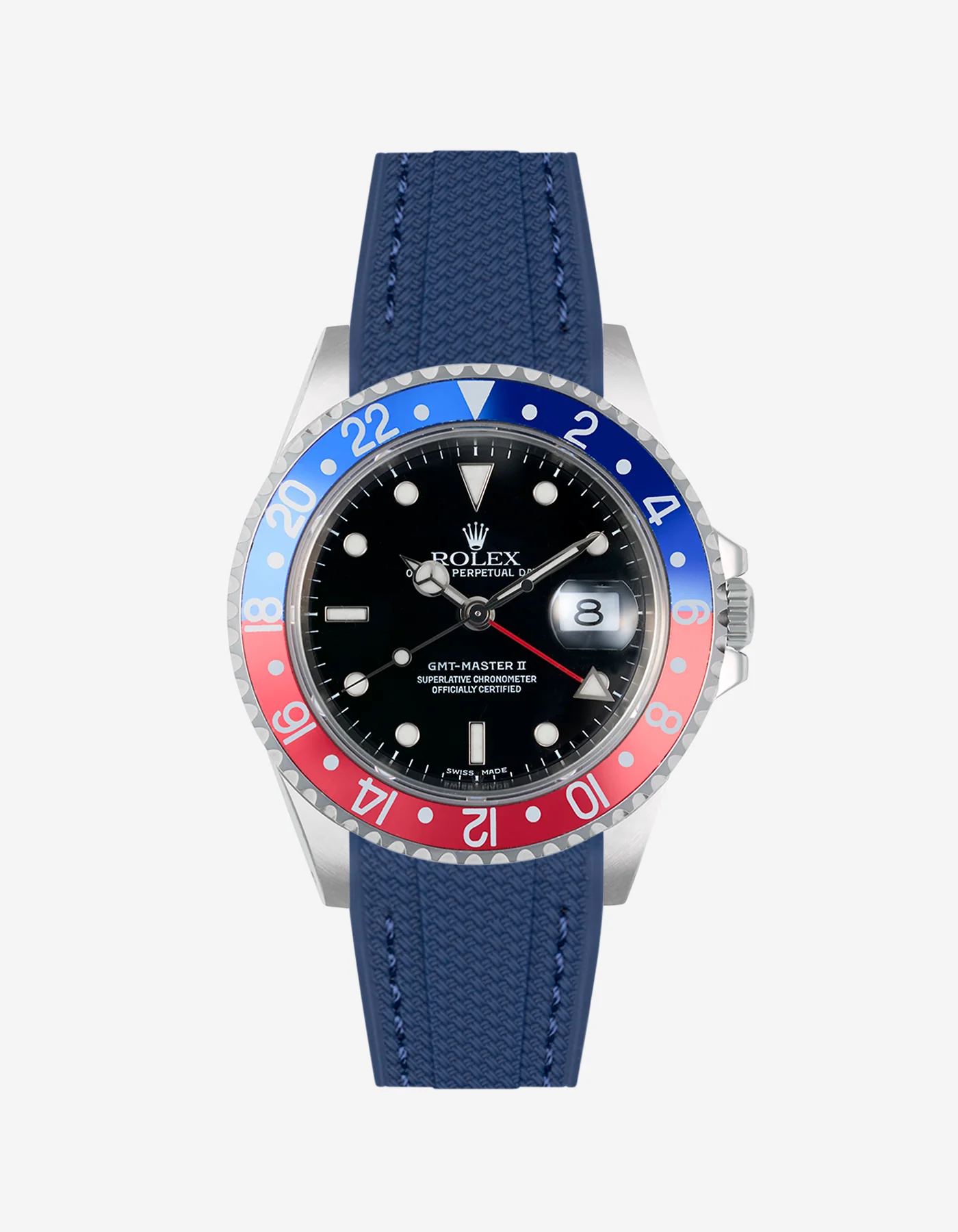 Vertech Rubber Strap for Rolex GMT Master II 16710 Pepsi - Image 2