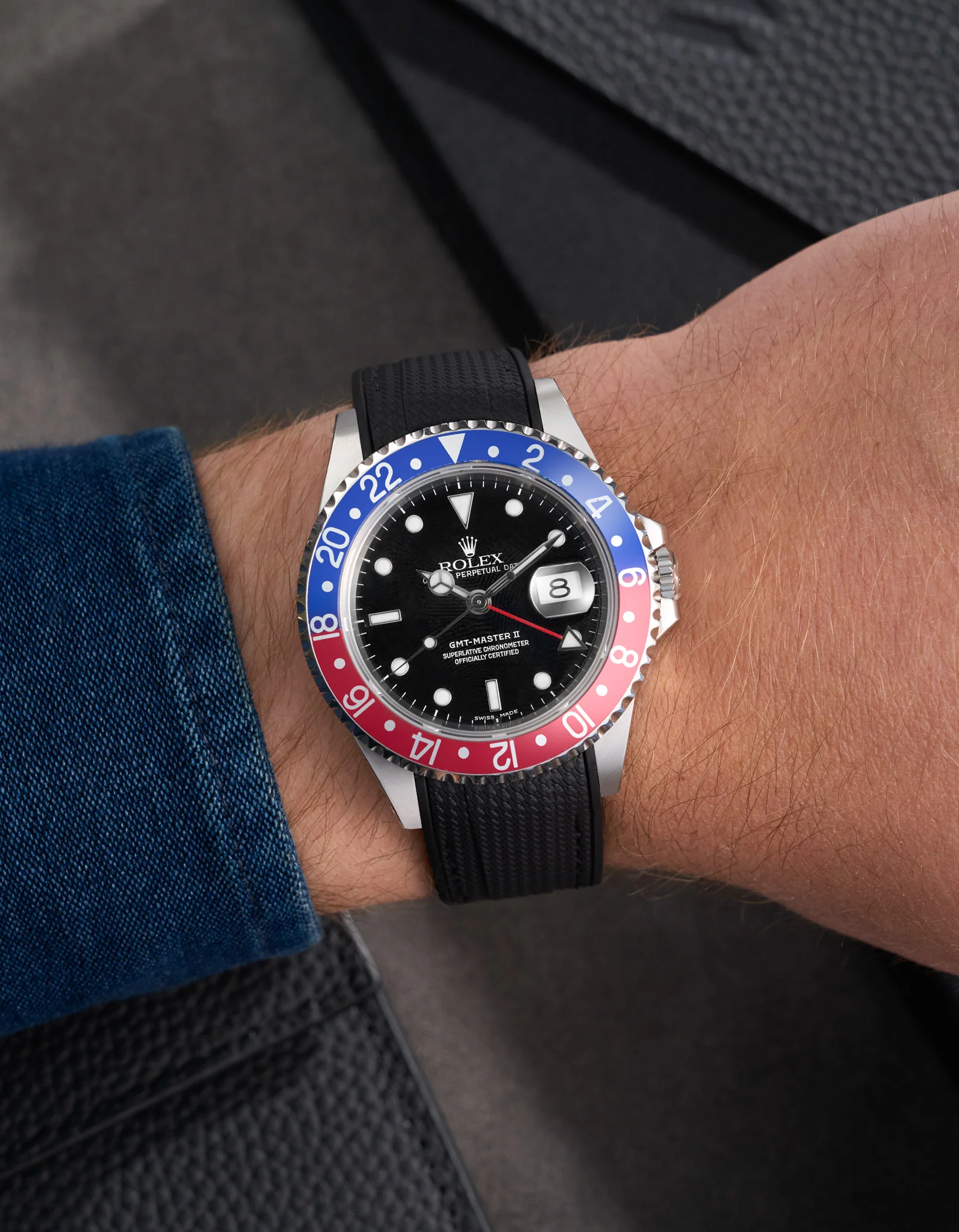 Vertech Rubber Strap for Rolex GMT Master II 16710 Pepsi - Image 7